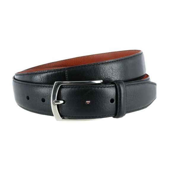 Trafalgar Big & Tall Antonio 35mm Pebble Leather Belt - Picture 1 of 2